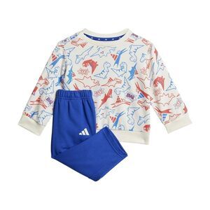 Adidas Baby Essentials Dinosaur Long-Sleeved Top & Bottom Set / Blue